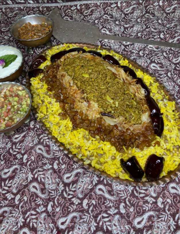 طرز تهیه عدس پلو مجلسی